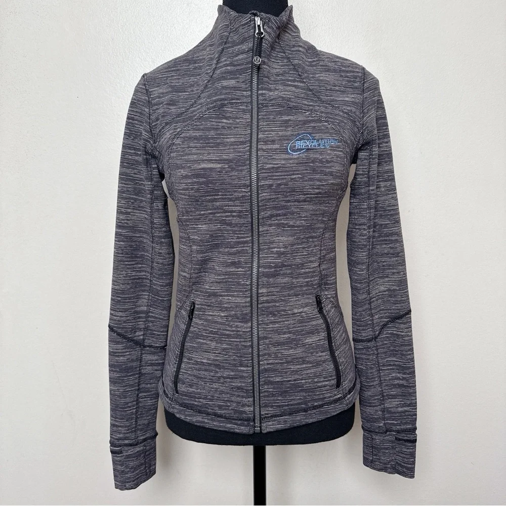 Lululemon Womens 6 Space Dye Active Track Jacket